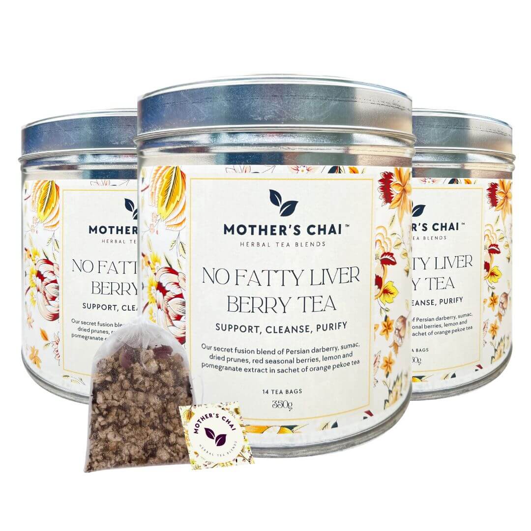 No Fatty Liver Berry Chai | All-Natural Herbal PMS Relief Blend